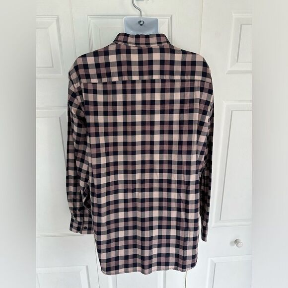 Johnston & Murphy Plaid Button Down Shirt Long Sleeve Cotton Mens XL - Picture 10 of 14